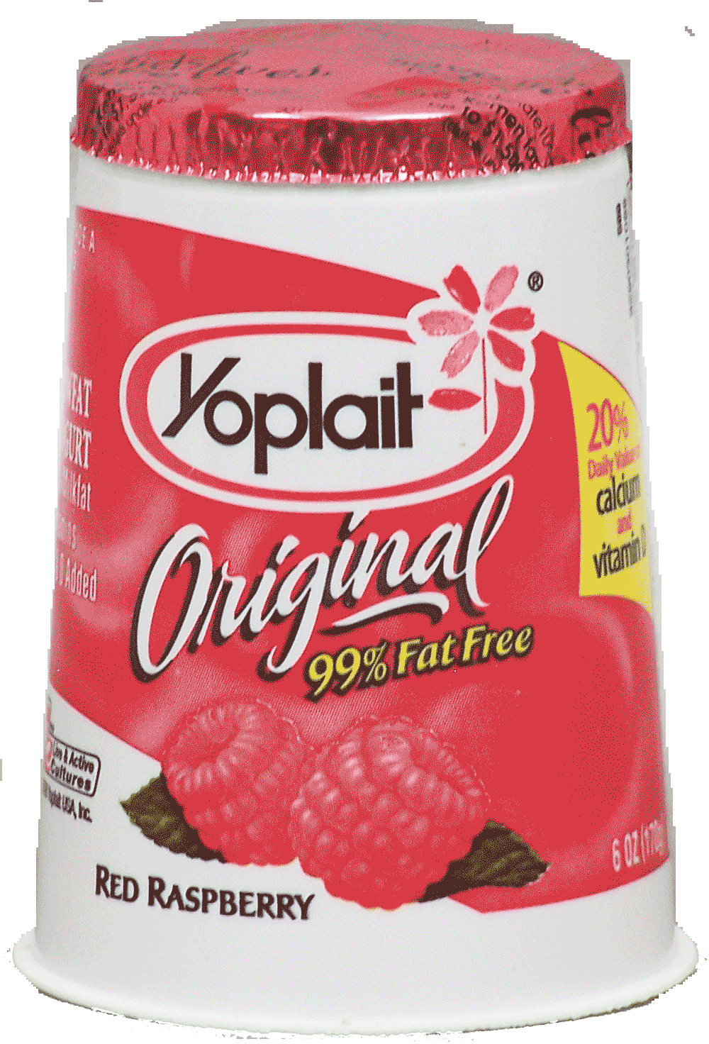 Yoplait Original red raspberry 99% fat free Full-Size Picture